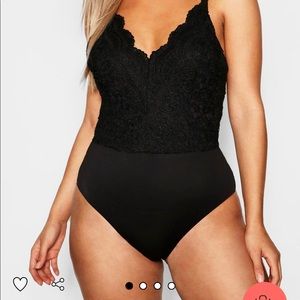 Plus lace body suit